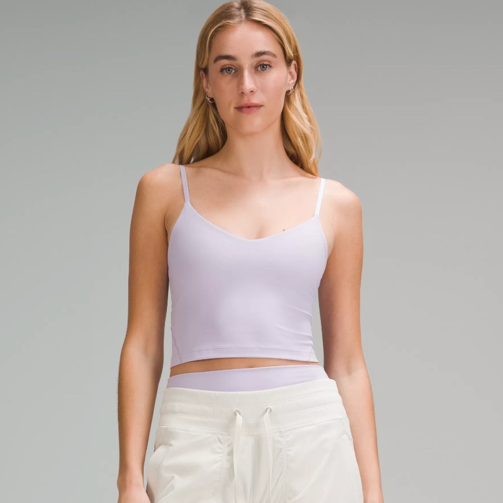 lululemon Align™ Cropped Cami Tank Top A/B Cup, Lailac Ether, size 4